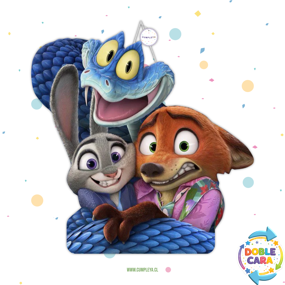 PIÑATA 60 CM NICK Y JUDY