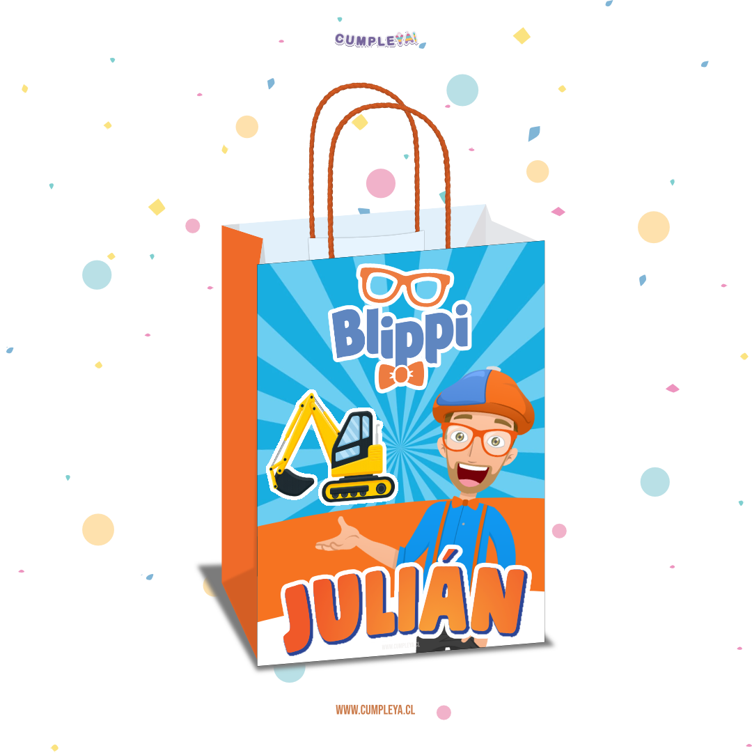 BOLSA SORPRESA 16 × 21 × 8 CM BLIPPI