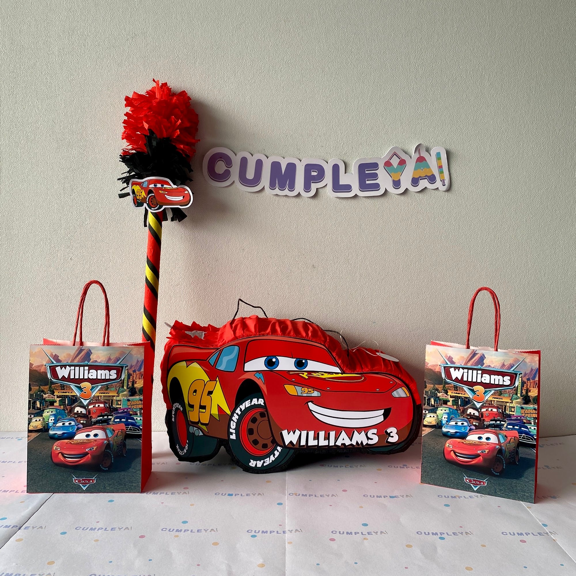 BOLSA SORPRESA 16 × 21 × 8 CM CARS