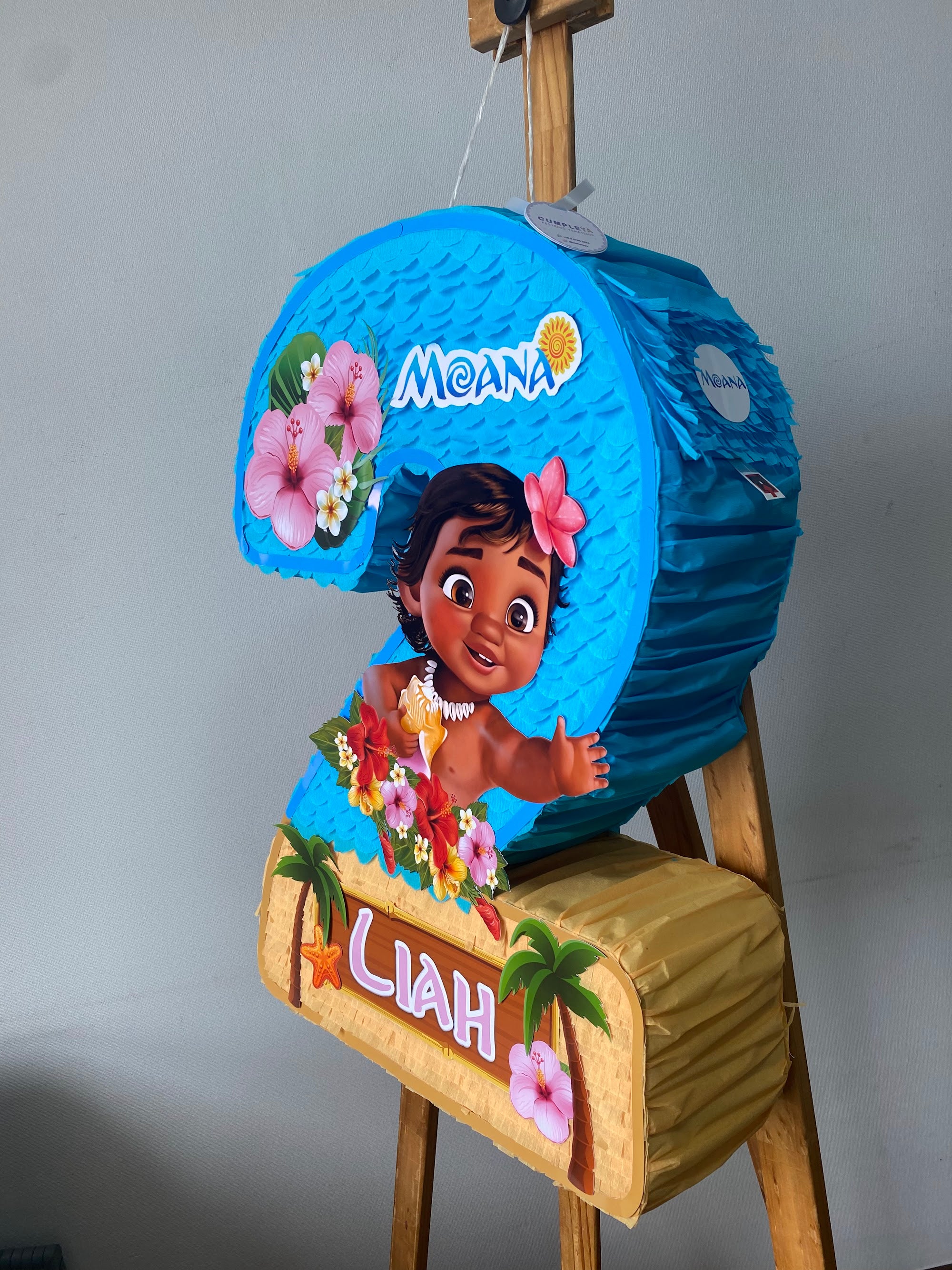 PIÑATA MOANA BEBE NÚMERO 2 60CM PREMIUM