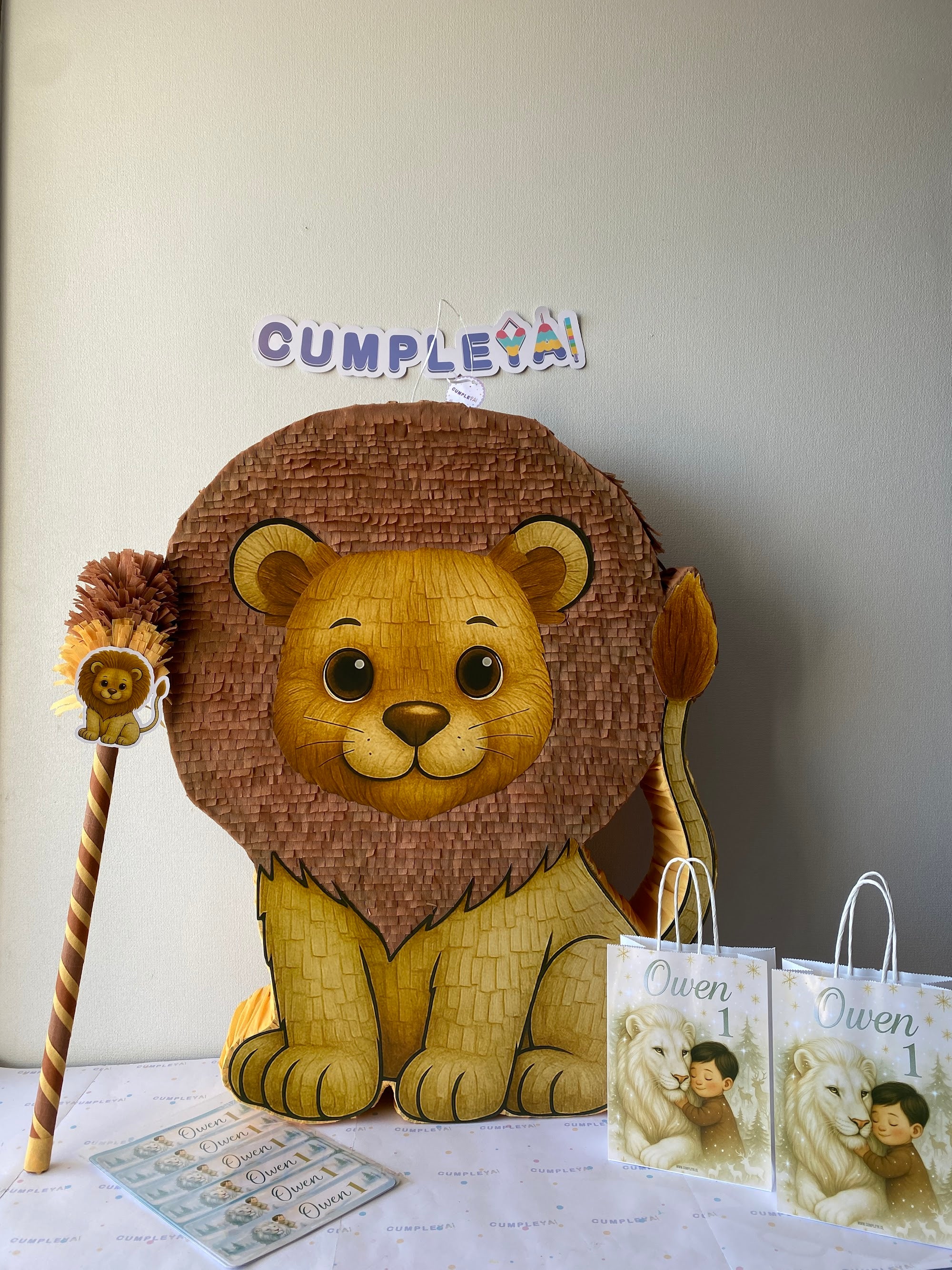 PIÑATA LEÓN 60CM PREMIUM