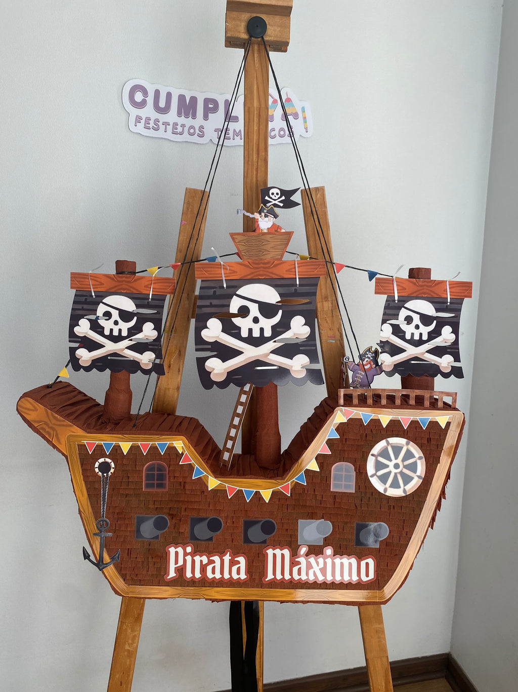 PIÑATA BARCO PIRATA 60CM PREMIUM