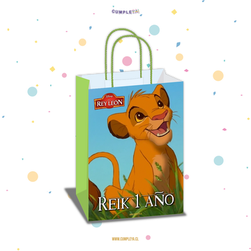 BOLSA SORPRESA 16 × 21 × 8 CM REY LEÓN