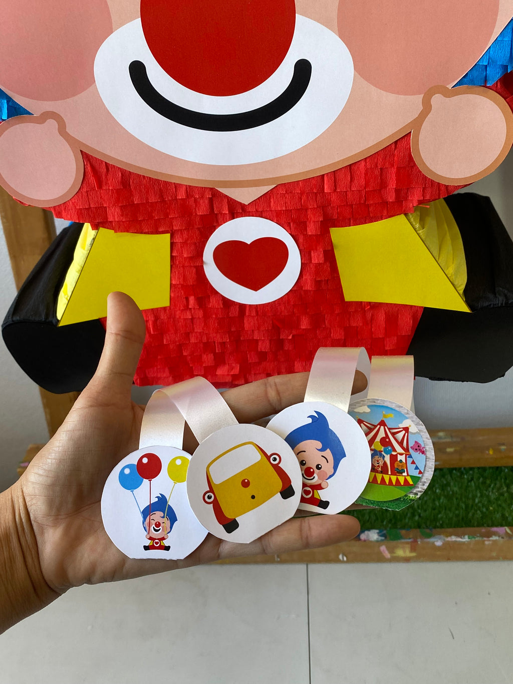 PIÑATA PAYASO PLIM PLIM SENTADO 60CM PREMIUM