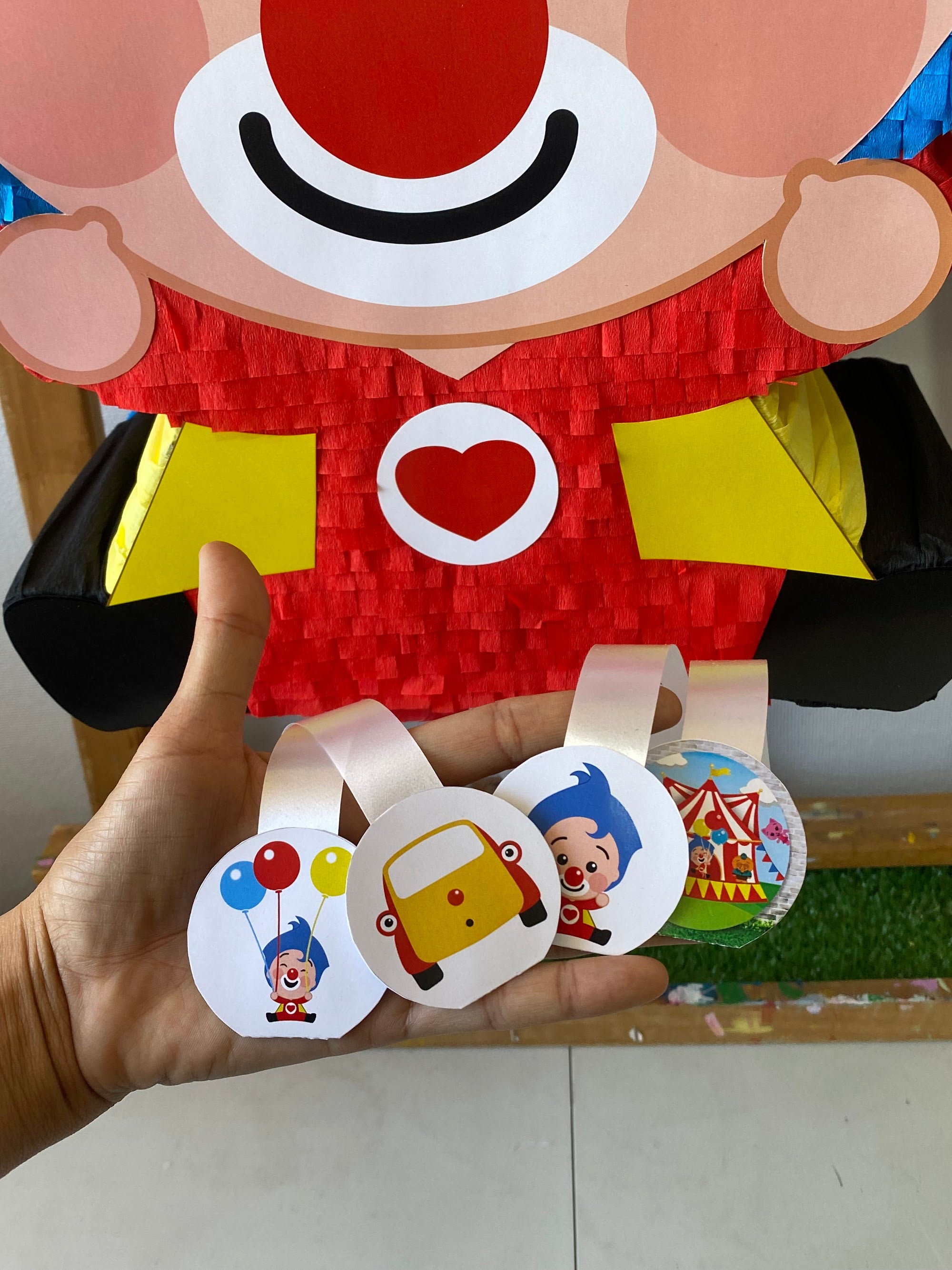 PIÑATA PAYASO PLIM PLIM SENTADO 60CM PREMIUM