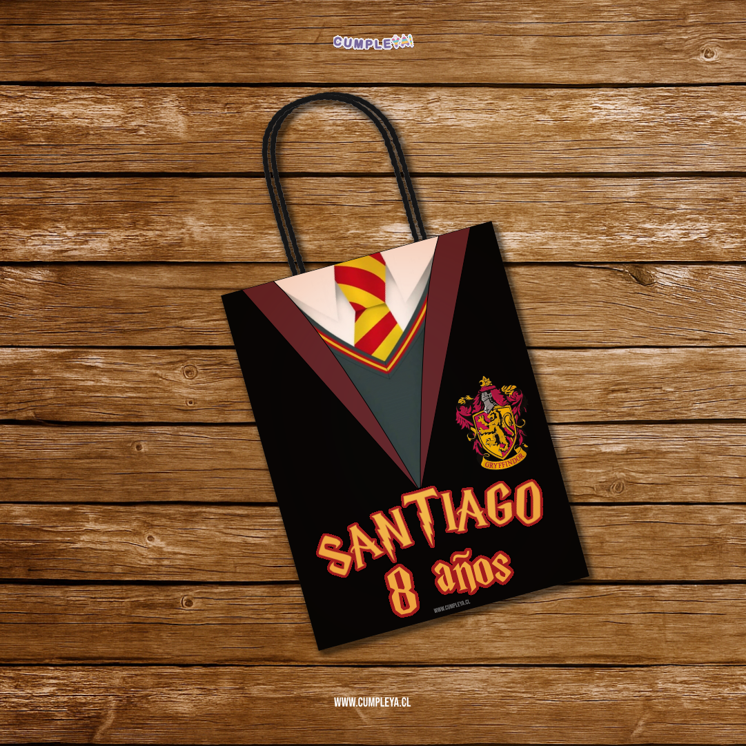BOLSA SORPRESA GRYFFINDOR PERSONALIZADO 16X21X8CM