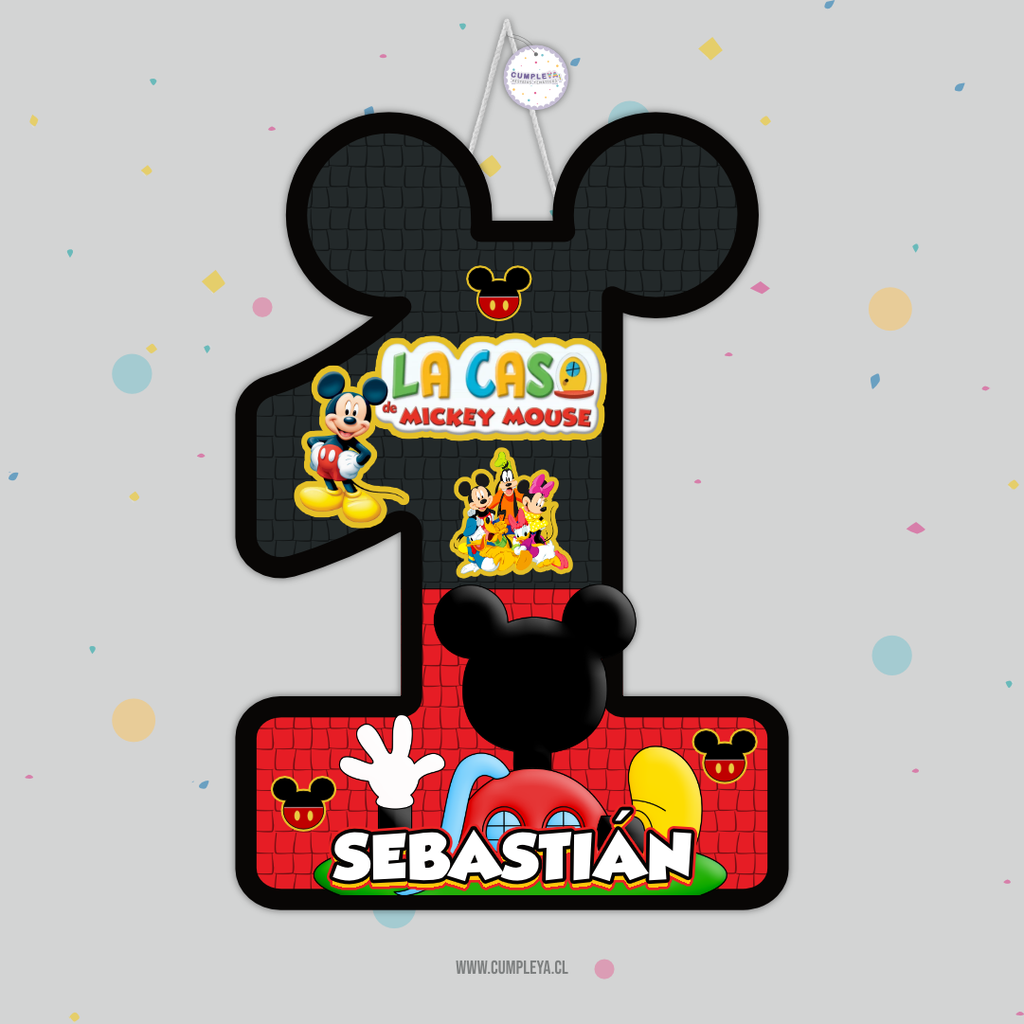 PIÑATA CASA DE MICKEY MOUSE 40CM PREMIUM