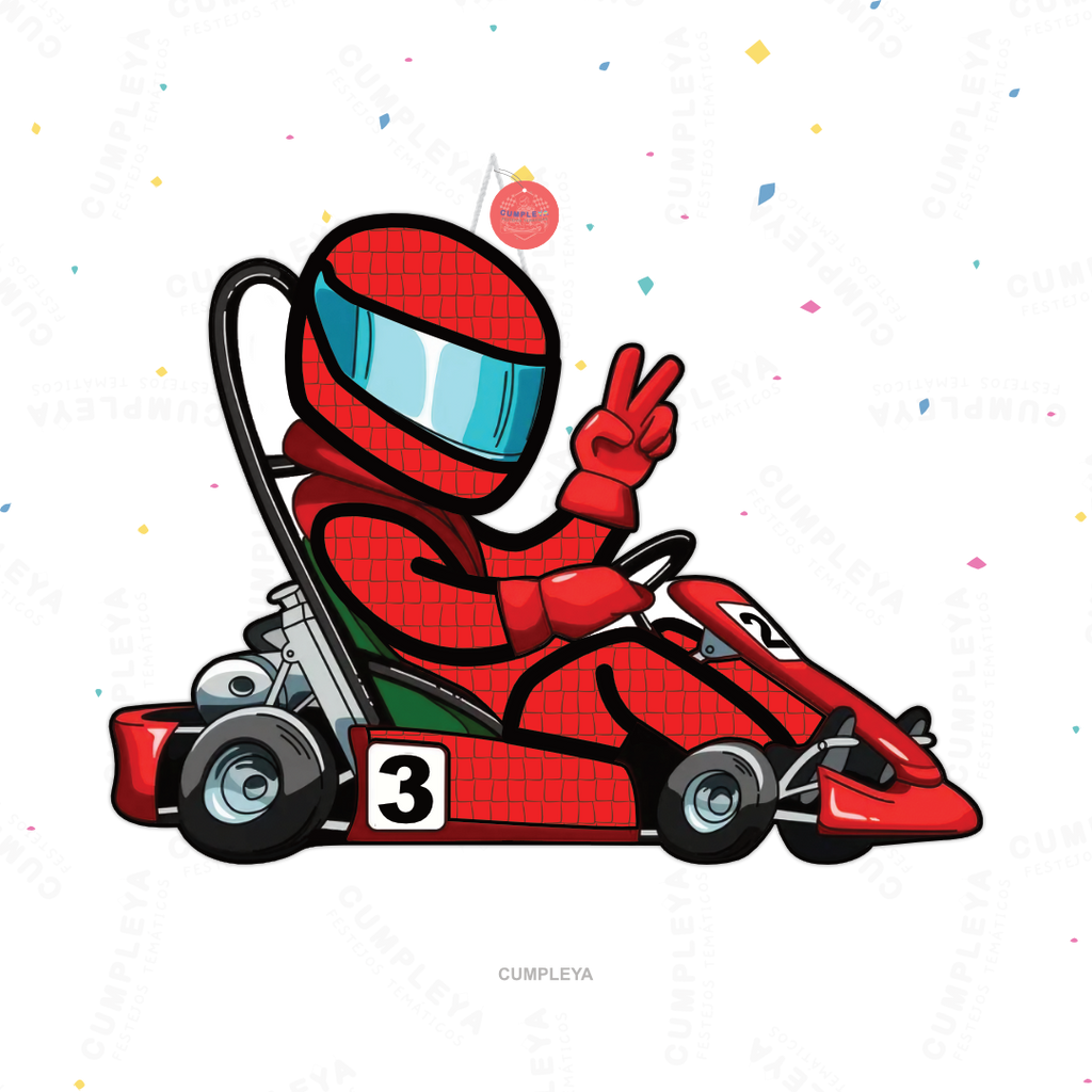 PIÑATA KARTING 60CM PREMIUM