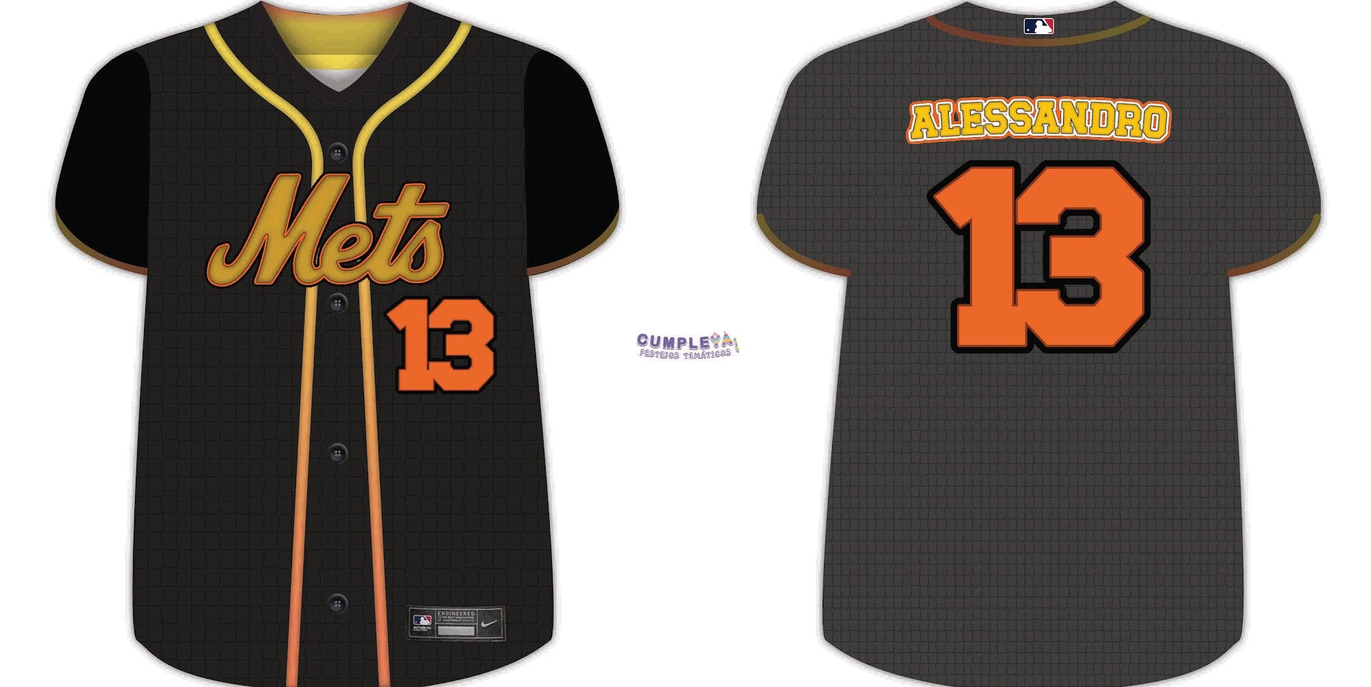 PIÑATA CAMISA BEISBOL METS 60CM PREMIUM