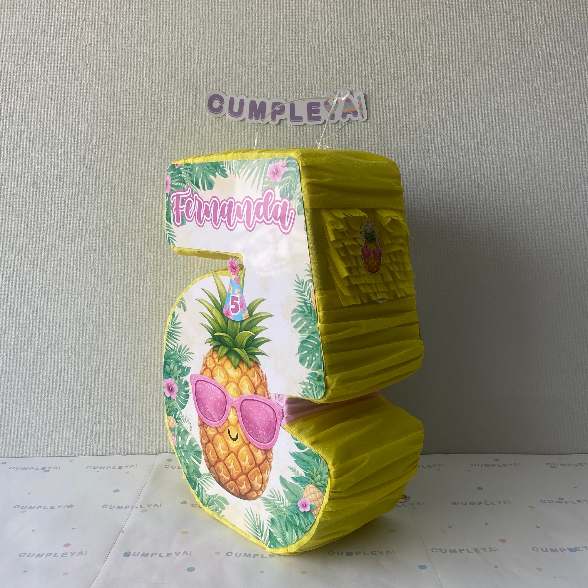 PIÑATA 40 CM NUMERO 5 PIÑA