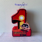 PIÑATA 40 CM NUMERO 1 JACK DE LOS INCREIBLES