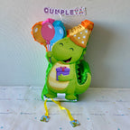 PIÑATA 40 CM DINOSAURIO CON GORRITO