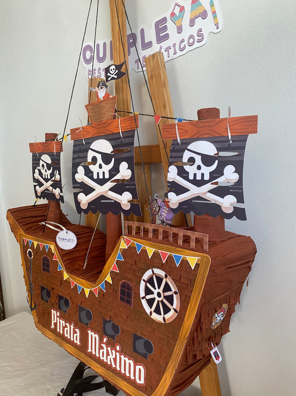 PIÑATA BARCO PIRATA 60CM PREMIUM