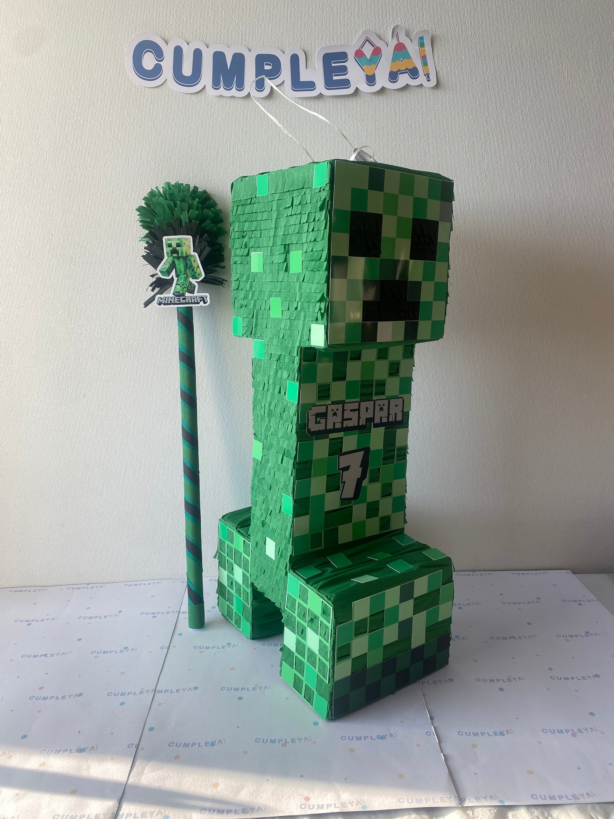 PIÑATA CREEPER DE MINECRAFT 60CM PREMIUM