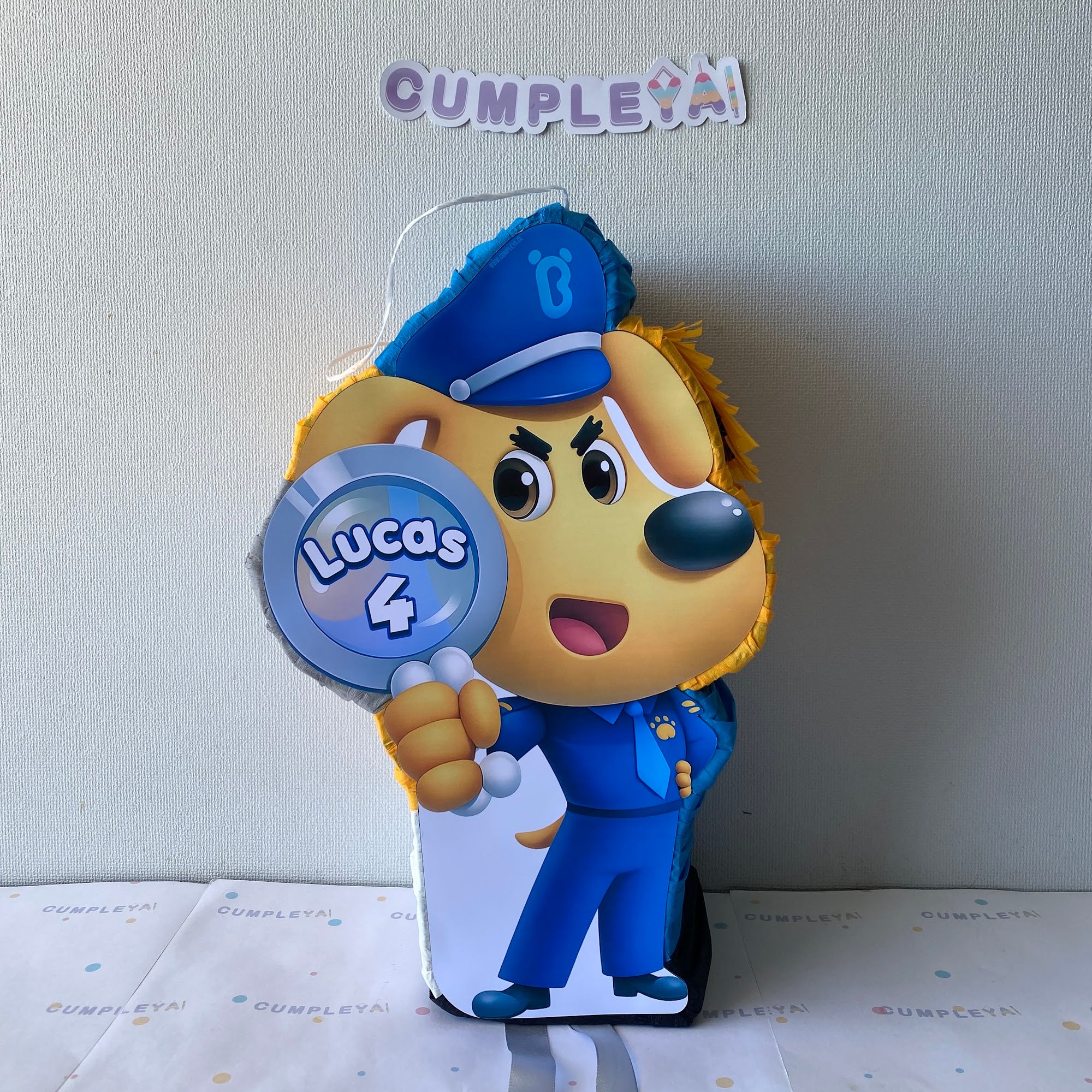 PIÑATA 40 CM SHERIFF LABRADOR