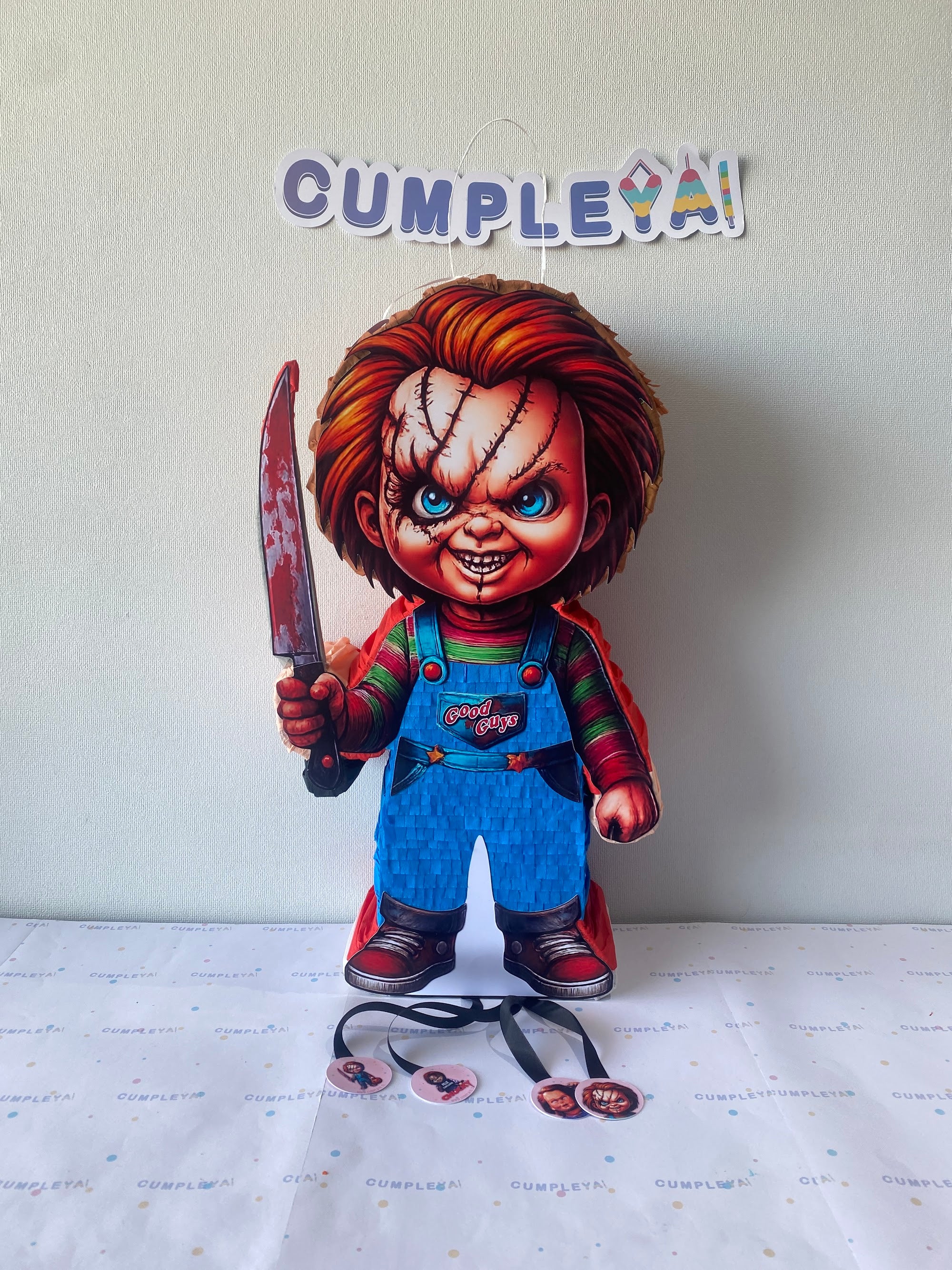 PIÑATA CHUKY 60CM PREMIUM