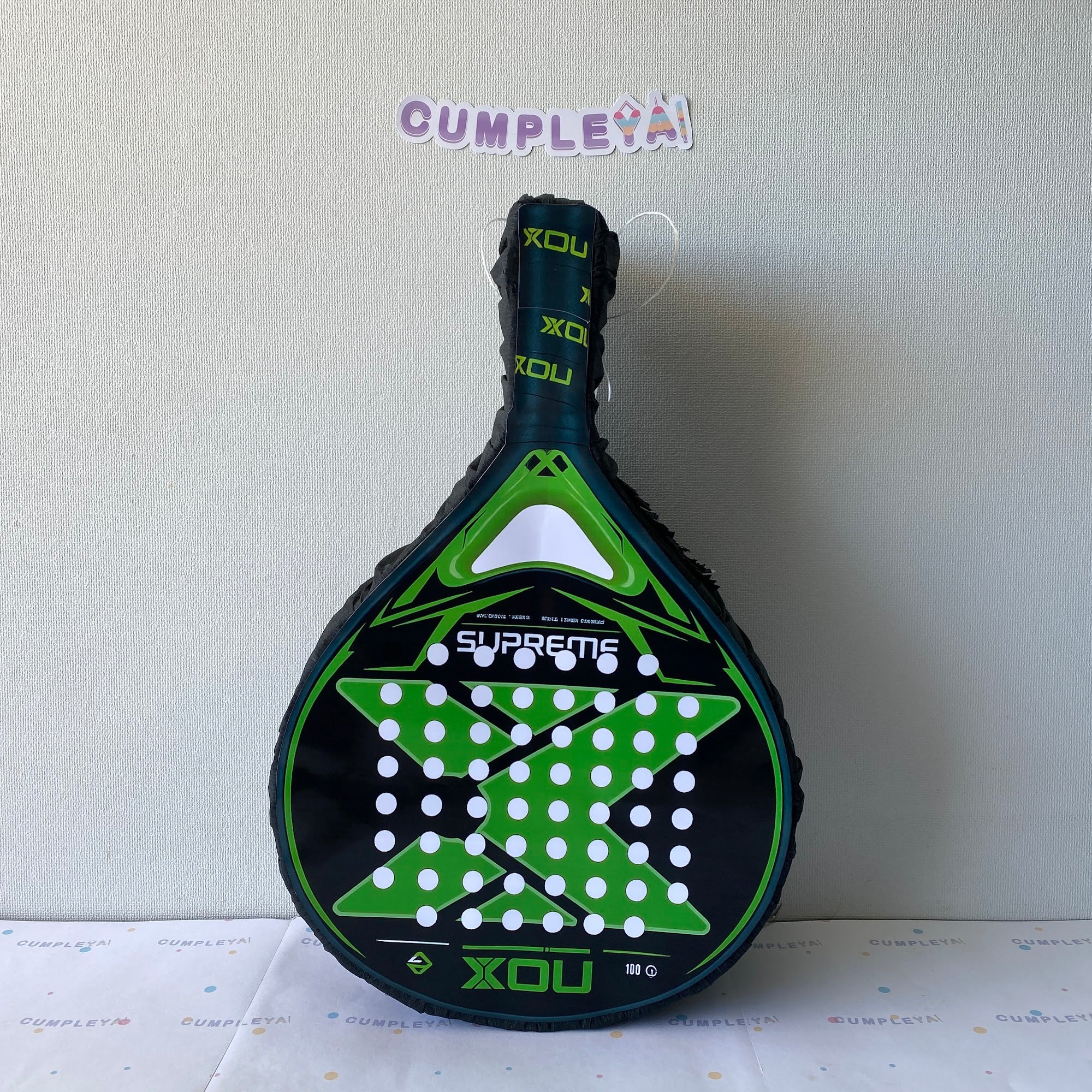 PIÑATA 40 CM PALA PADEL VERDE