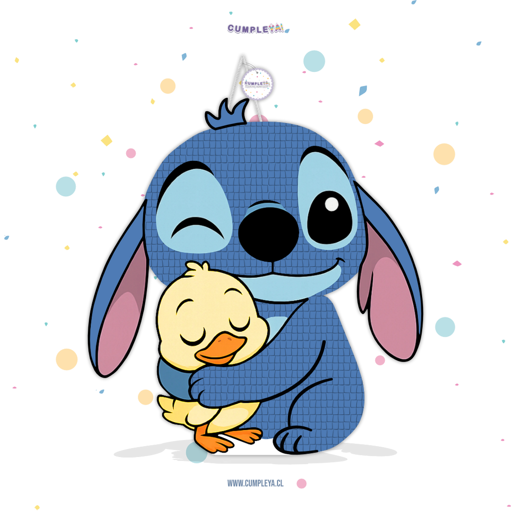 PIÑATA STICH CON PATITO 60CM PREMIUM