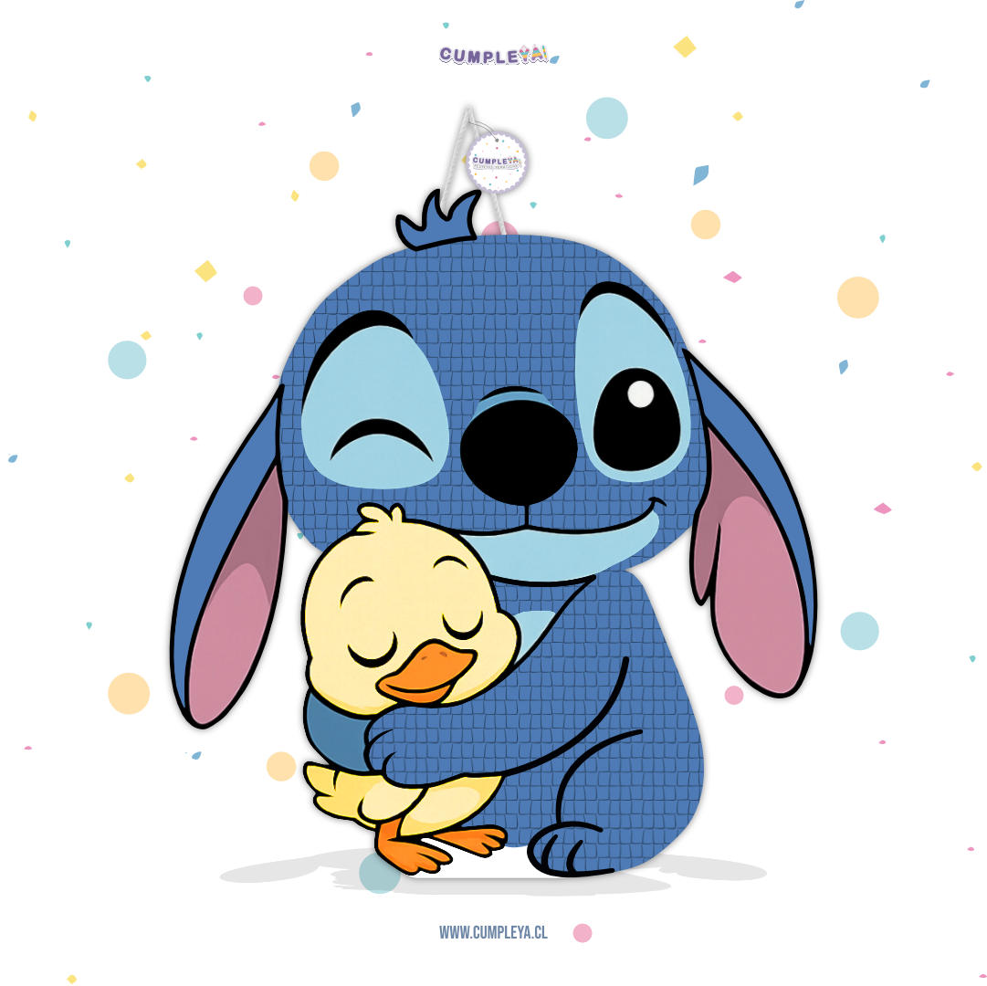 PIÑATA STICH CON PATITO 60CM PREMIUM