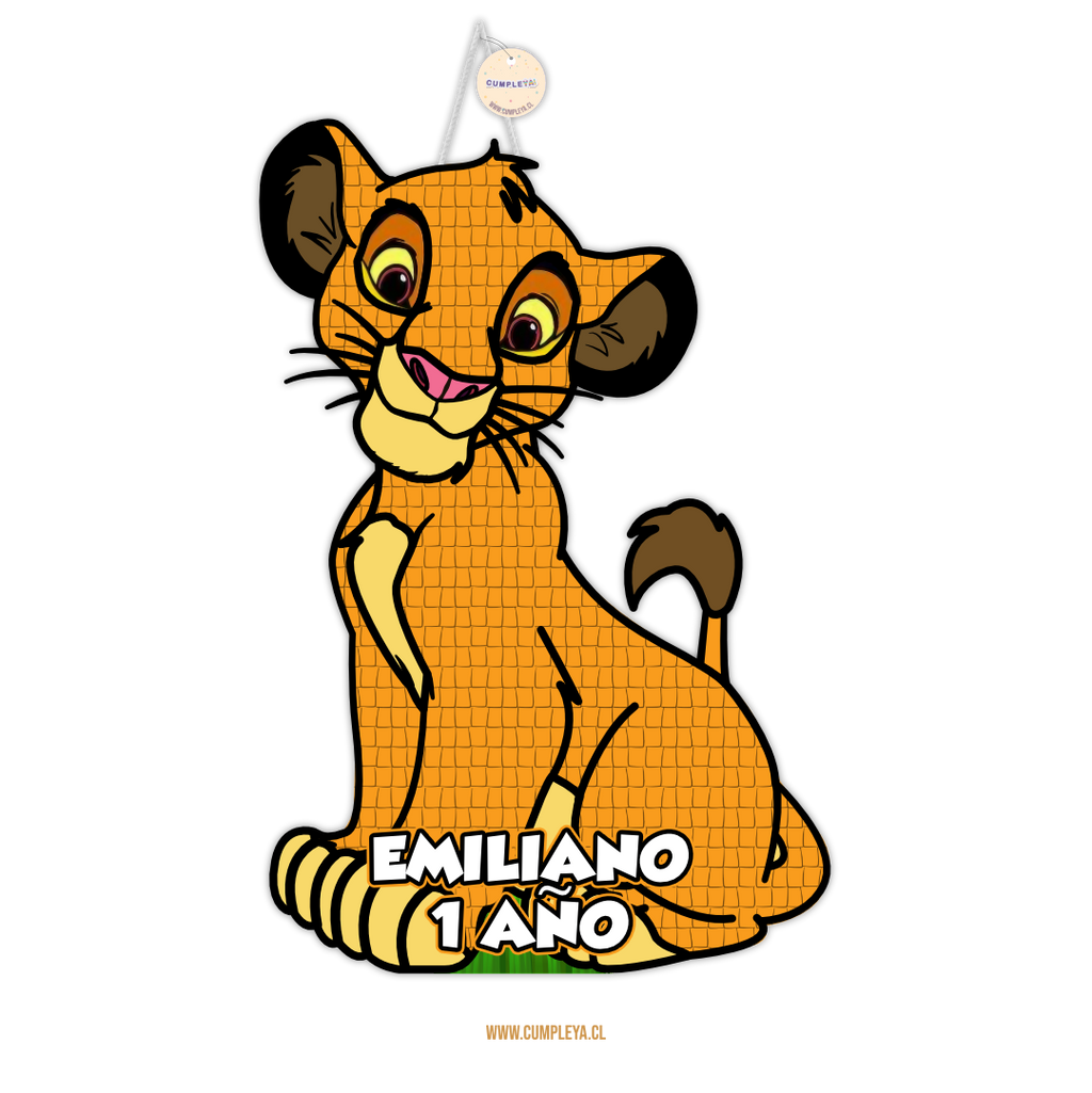 PIÑATA SIMBA REY LEON 60CM PREMIUM