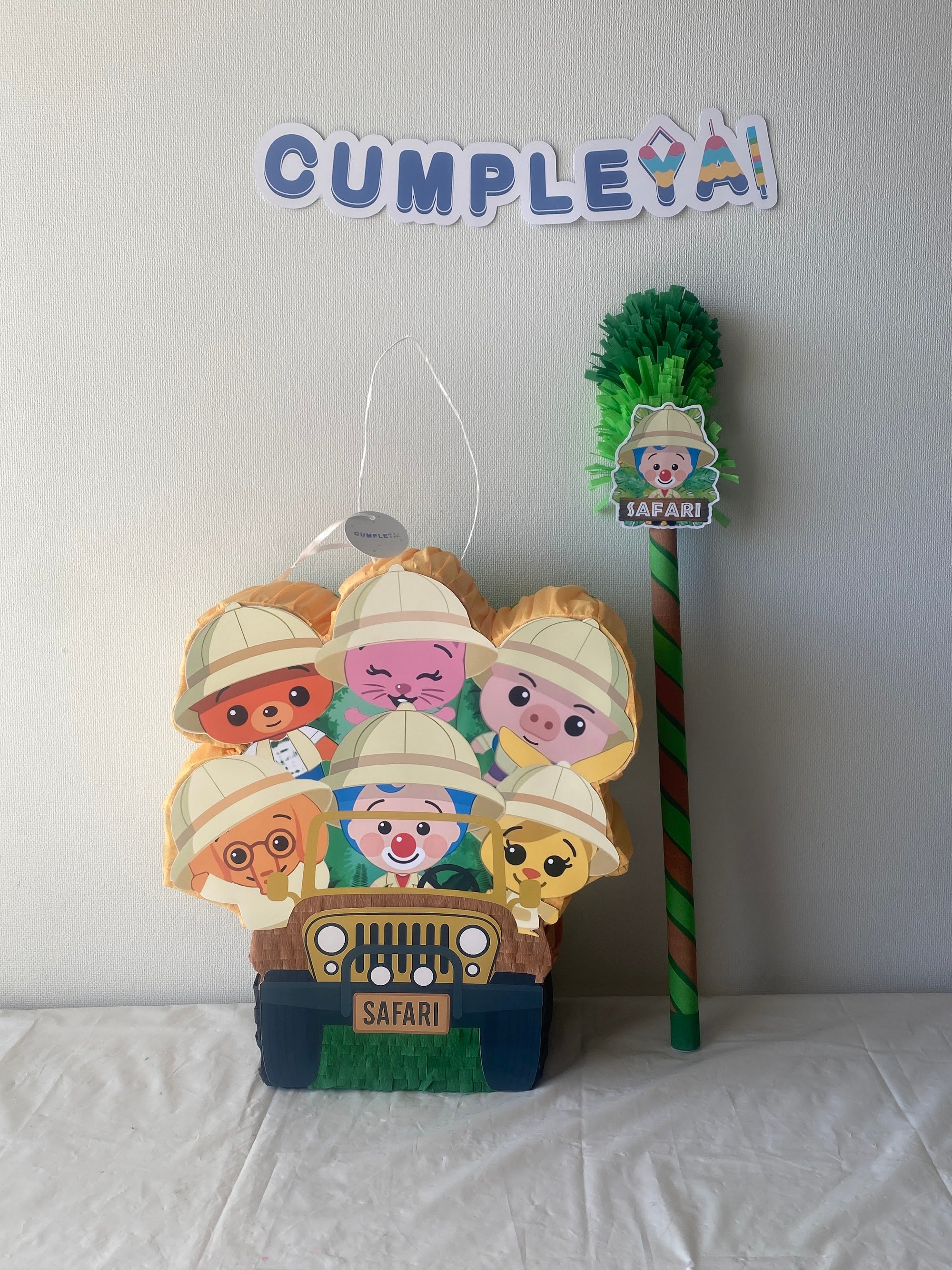 PIÑATA JEEP SAFARI PLIM PLIM 40CM PREMIUM