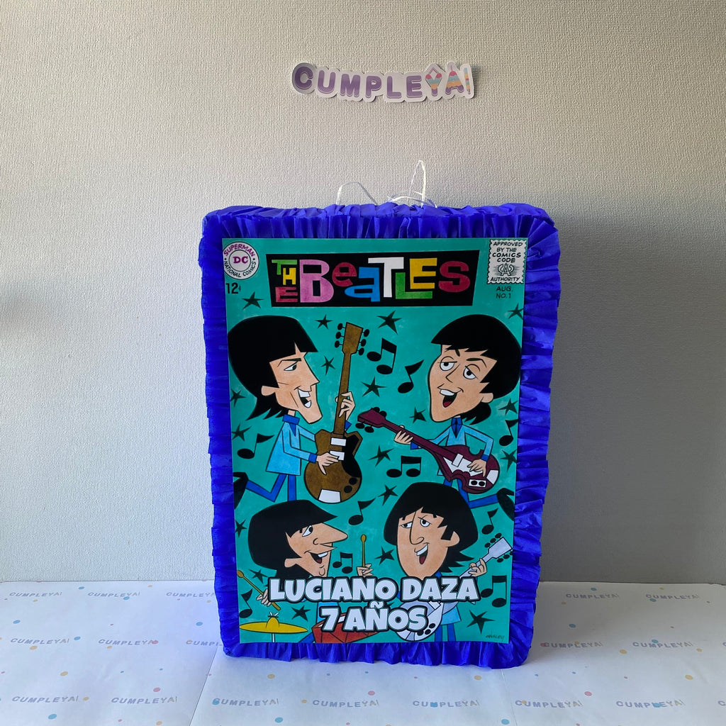 PIÑATA THE BEATLES RECTANGULAR EXPRÉS 50CM