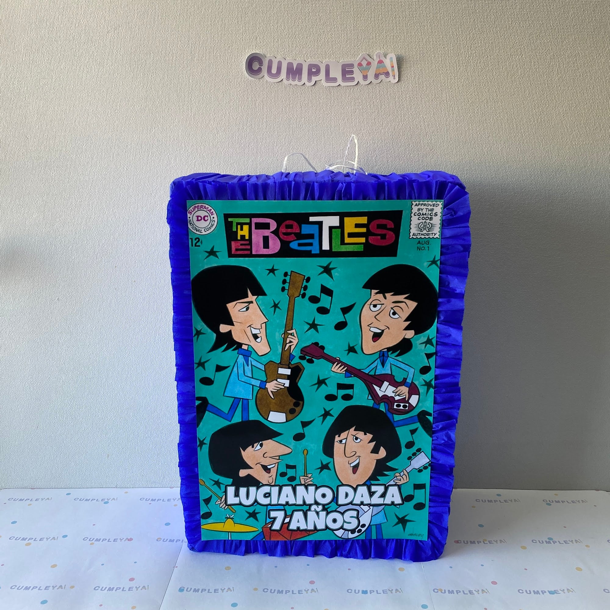 PIÑATA THE BEATLES RECTANGULAR EXPRÉS 50CM
