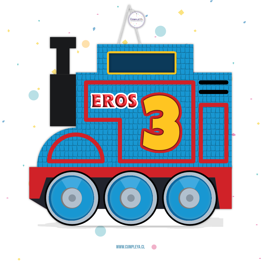 PIÑATA THOMAS EL TREN 40CM PREMIUM