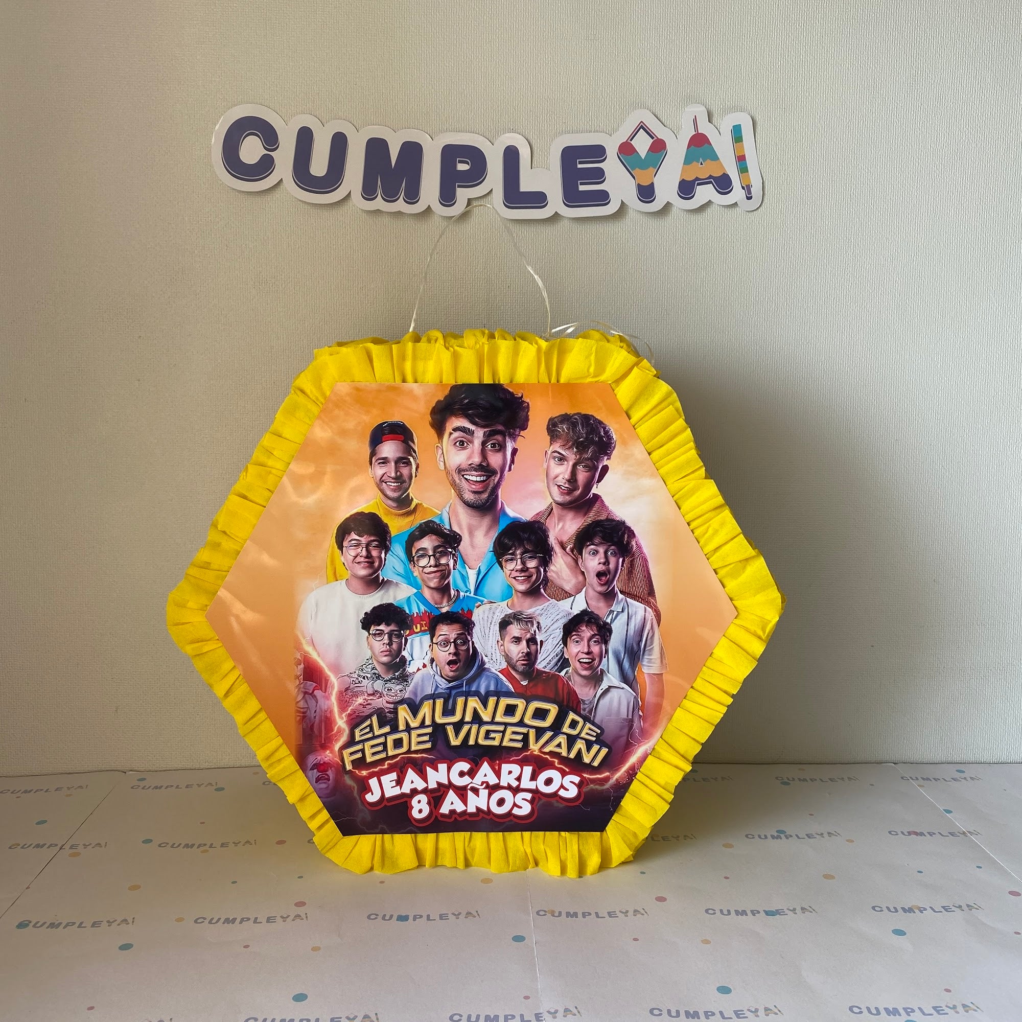 PIÑATA FEDE VIGEVANE HEXAGONAL EXPRÉS 40CM