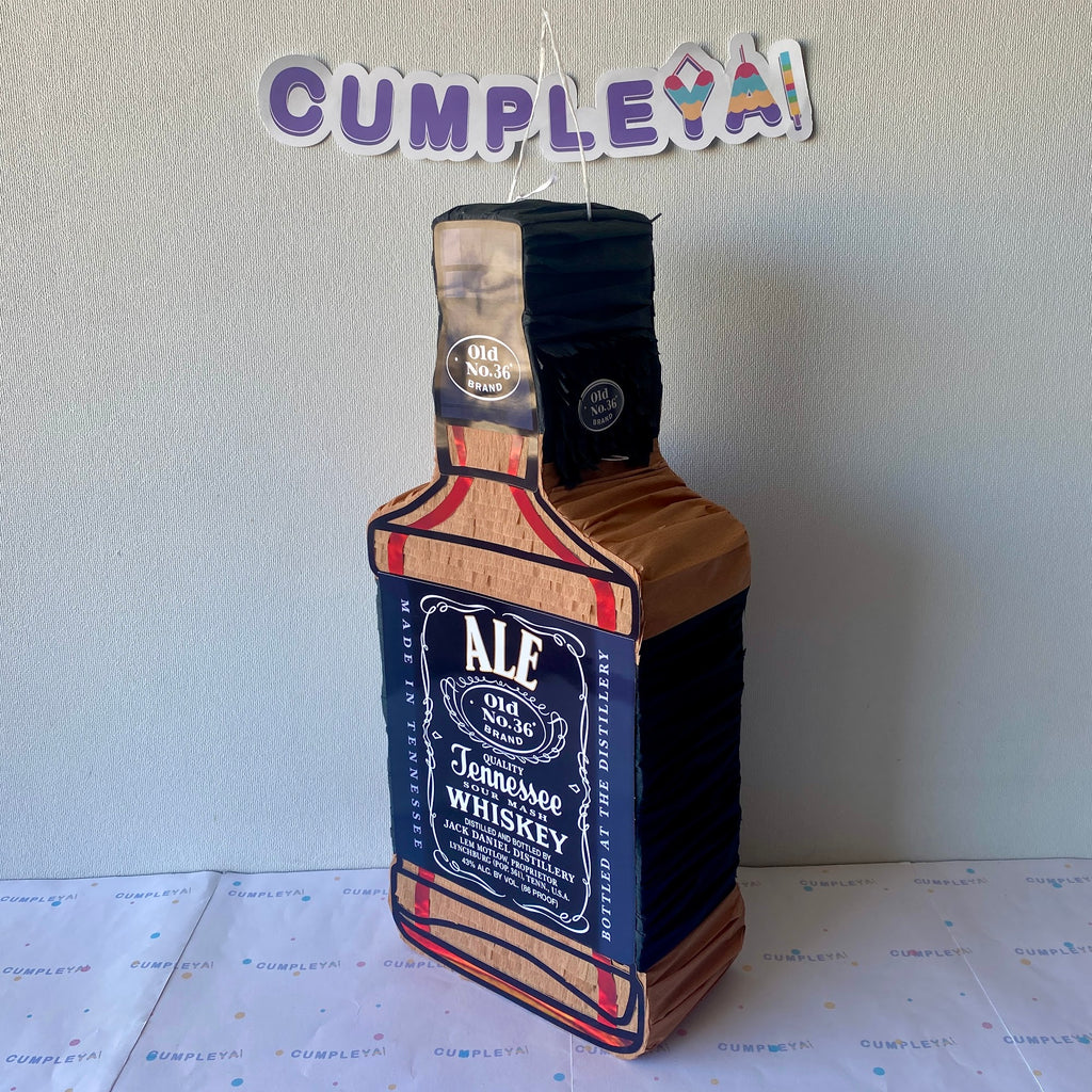 PIÑATA BOTELLA JACK DANIELS 60CM PREMIUM