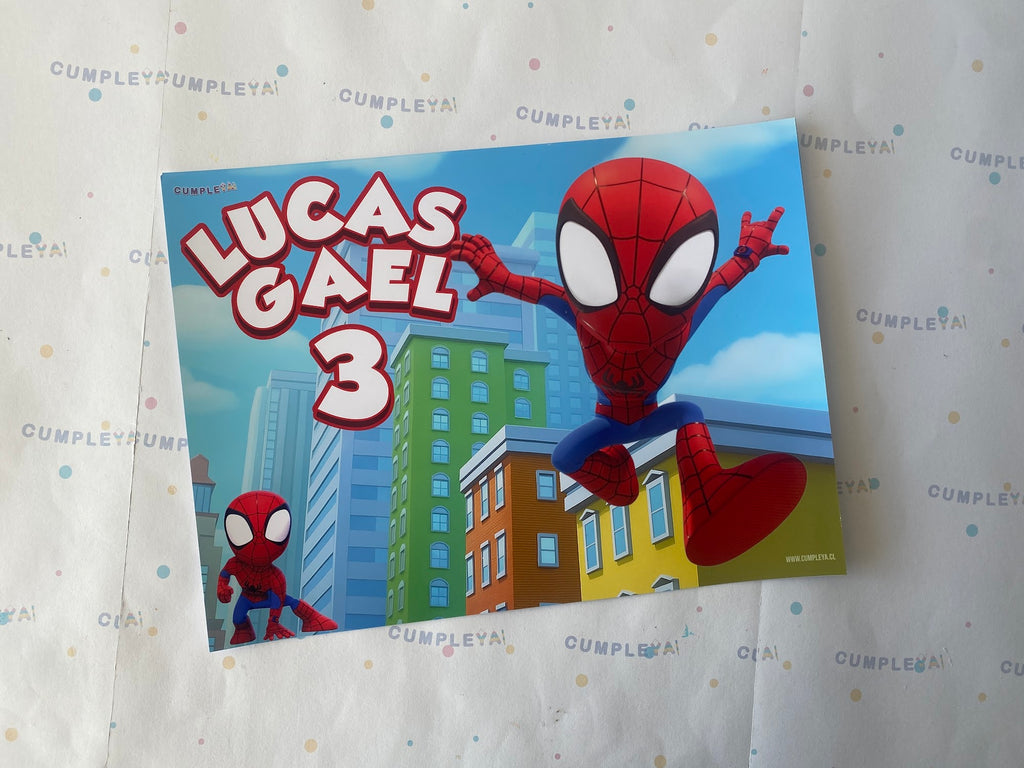 INDIVIDUALES SPIDEY PAPEL BRILLANTE 21X30CM TEMÁTICO