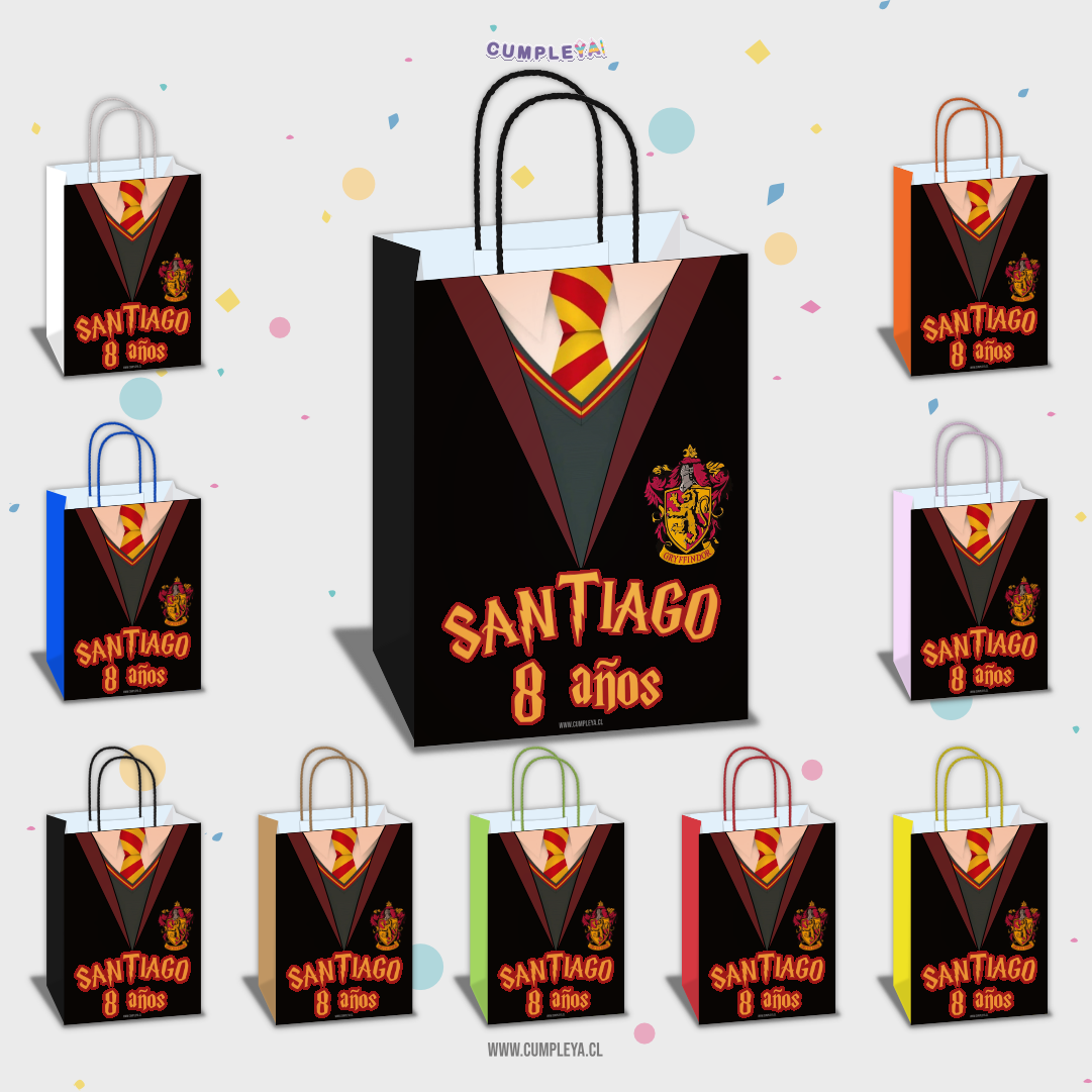 BOLSA SORPRESA GRYFFINDOR PERSONALIZADO 16X21X8CM