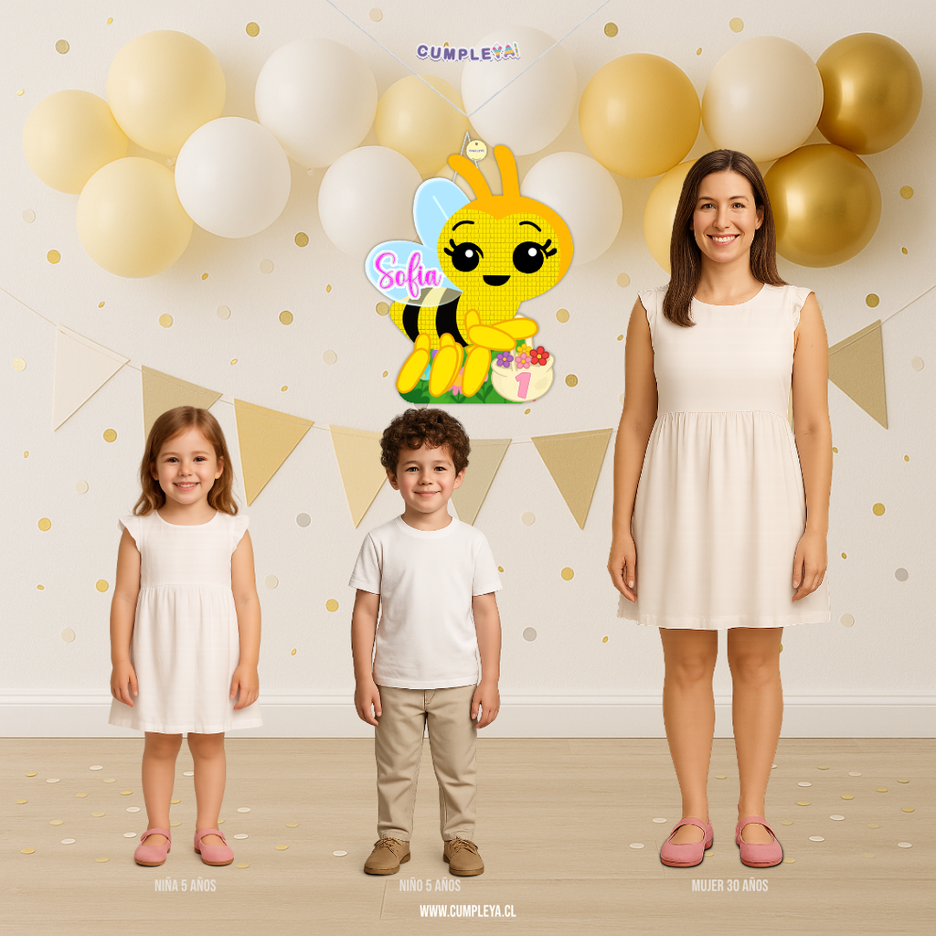 PIÑATA ABEJITA CHIQUITITA PLIM PLIM 60CM PREMIUM