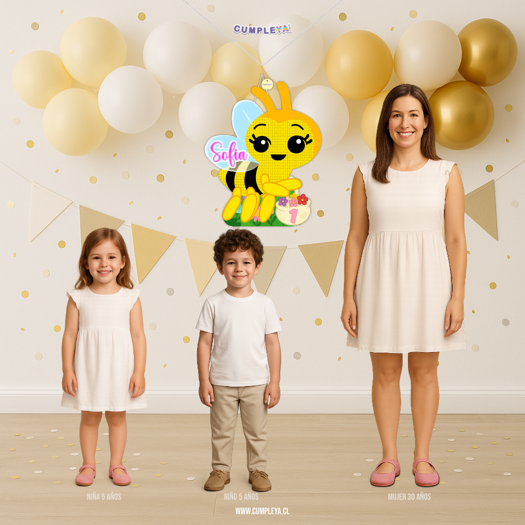 PIÑATA ABEJITA CHIQUITITA PLIM PLIM 60CM PREMIUM