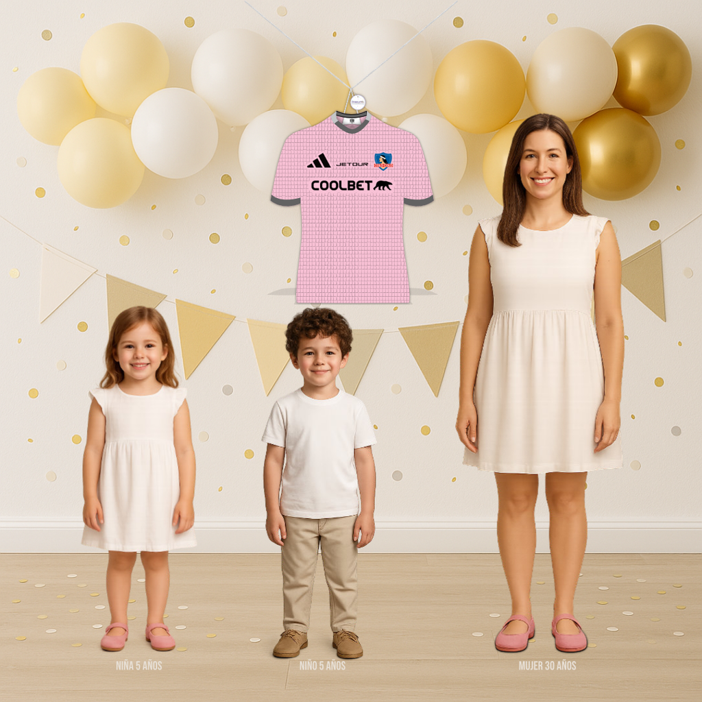 PIÑATA CAMISETA DE COLO COLO ROSADA 60CM PREMIUM