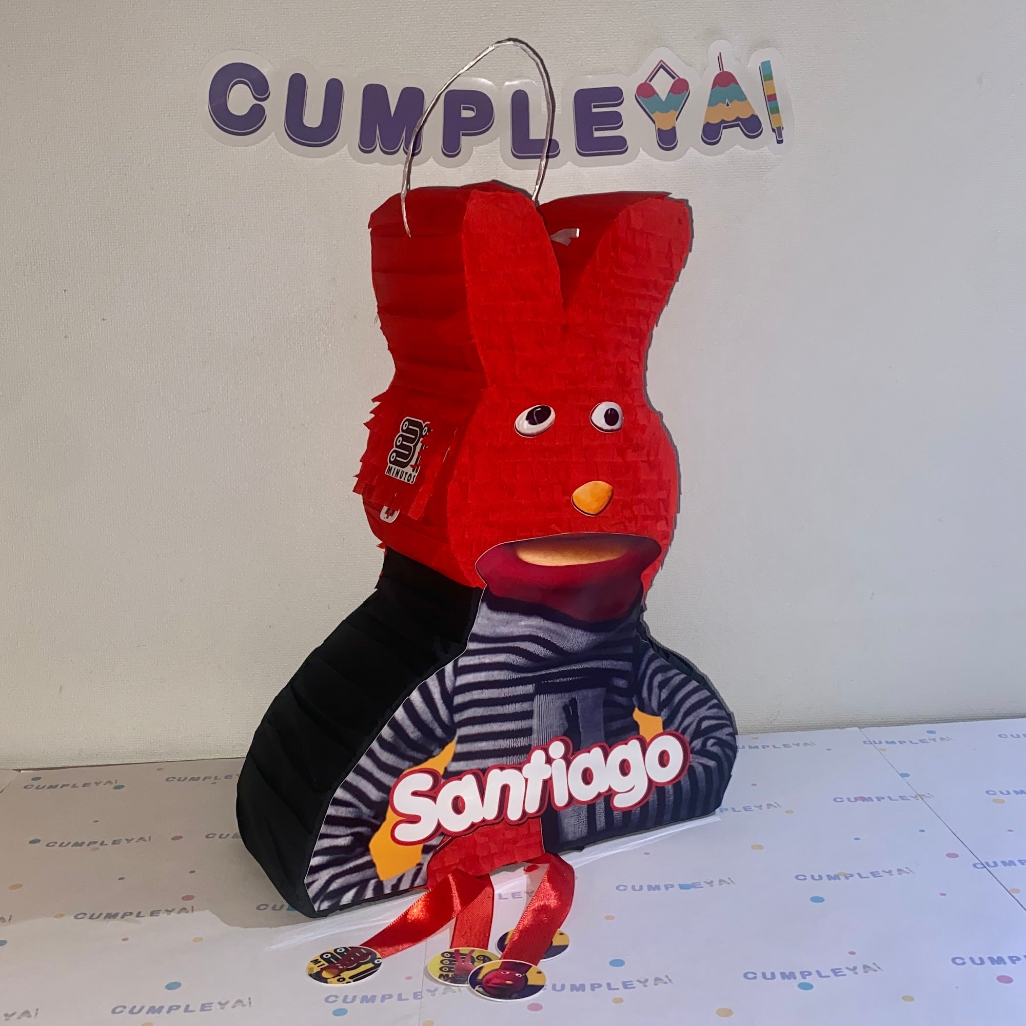 PIÑATA EL CONEJO ROJO 40CM PREMIUM