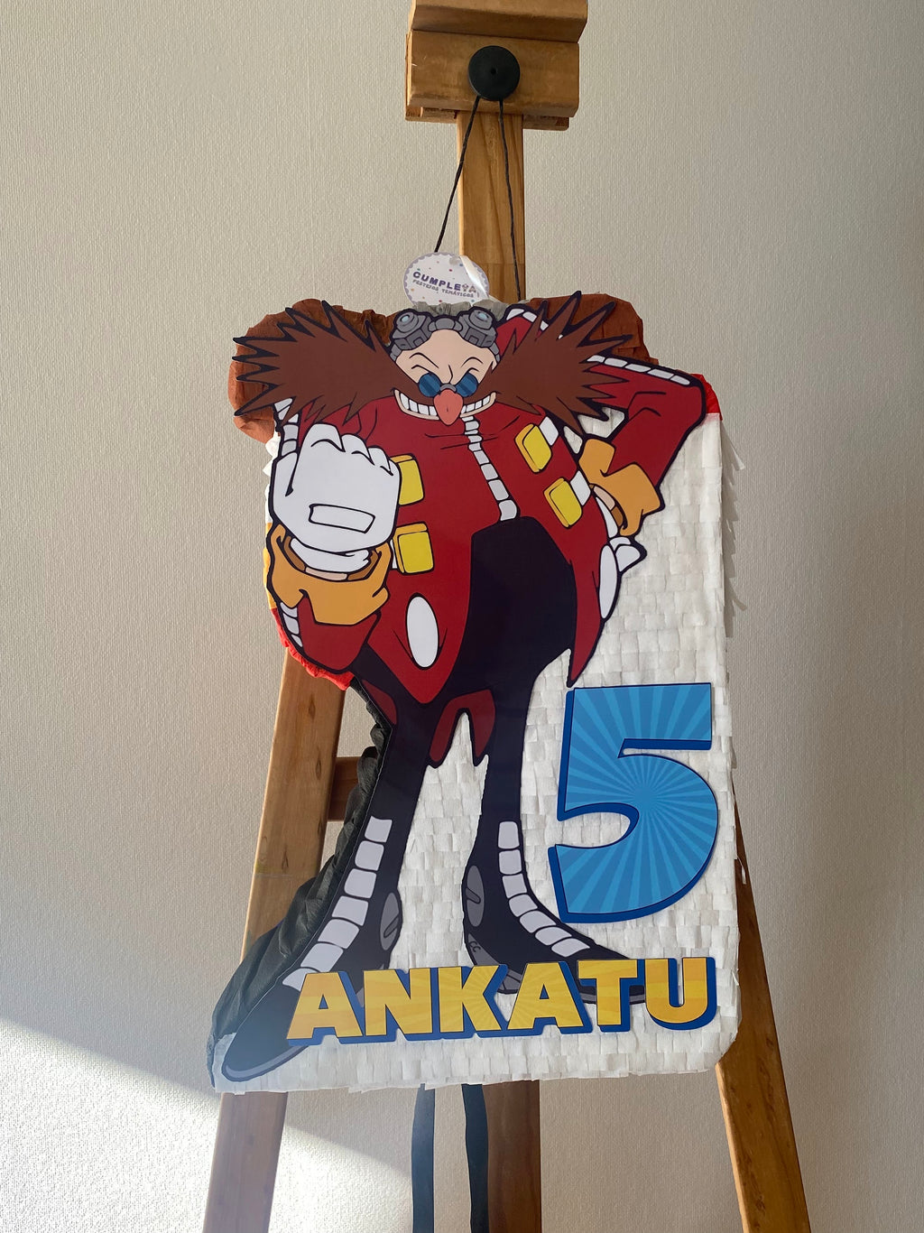 PIÑATA VILLANO EGGMAN 40CM PREMIUM