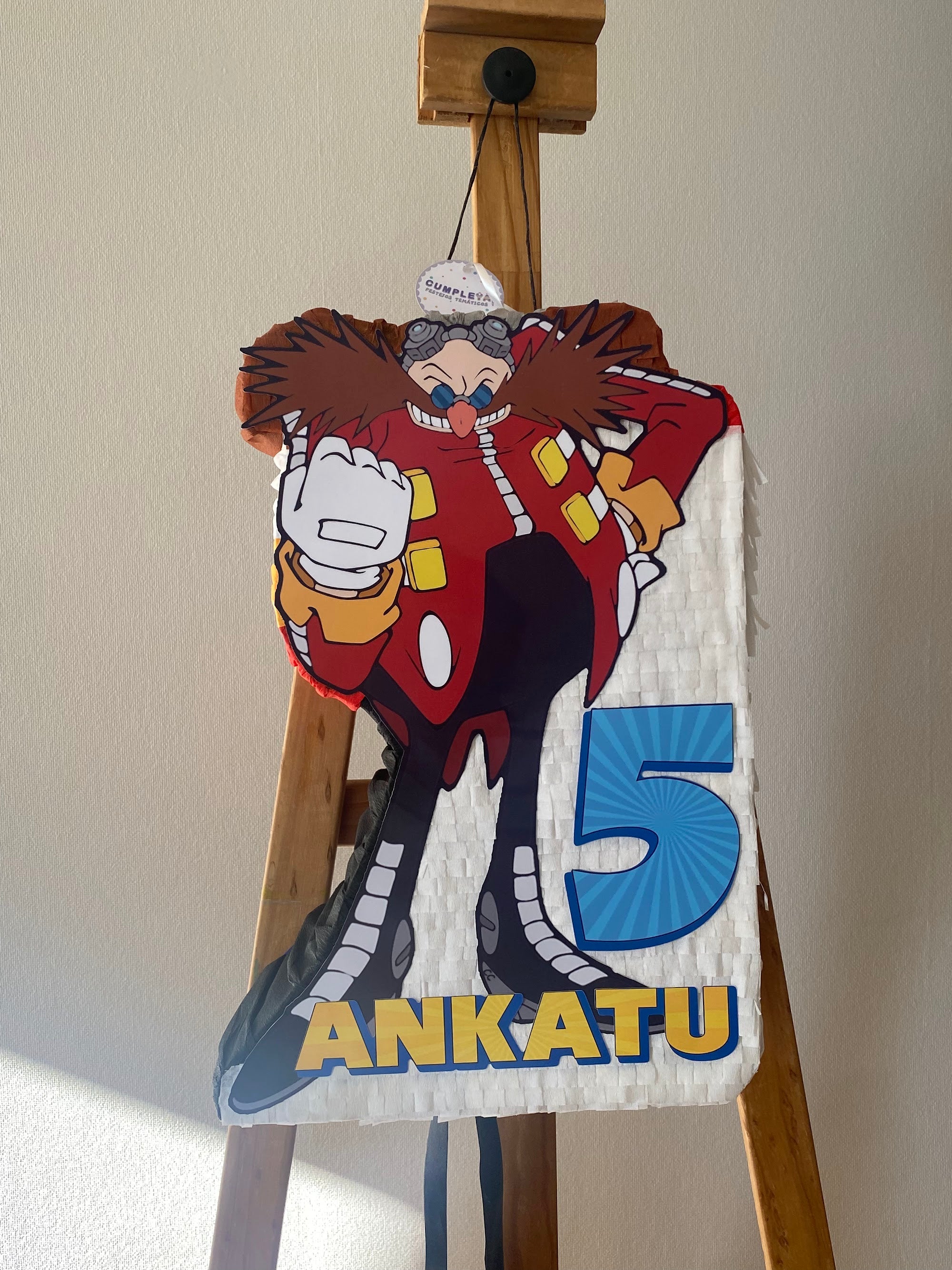 PIÑATA VILLANO EGGMAN 40CM PREMIUM