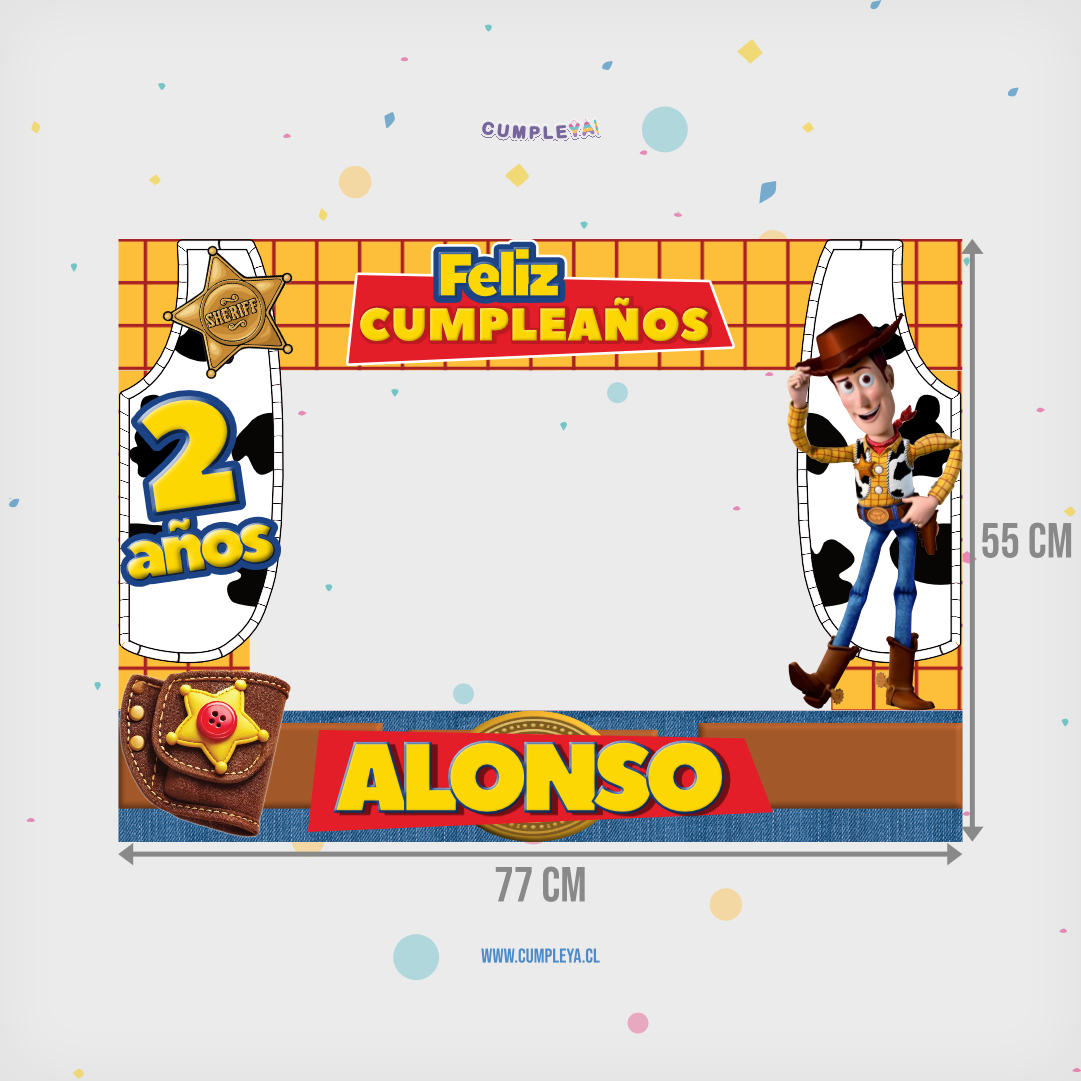 CUADRO SELFIE WOODY 77X55CM TEMÁTICO