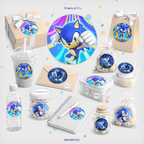 30 STICKER CIRCULARES 5 X 5 CM SONIC
