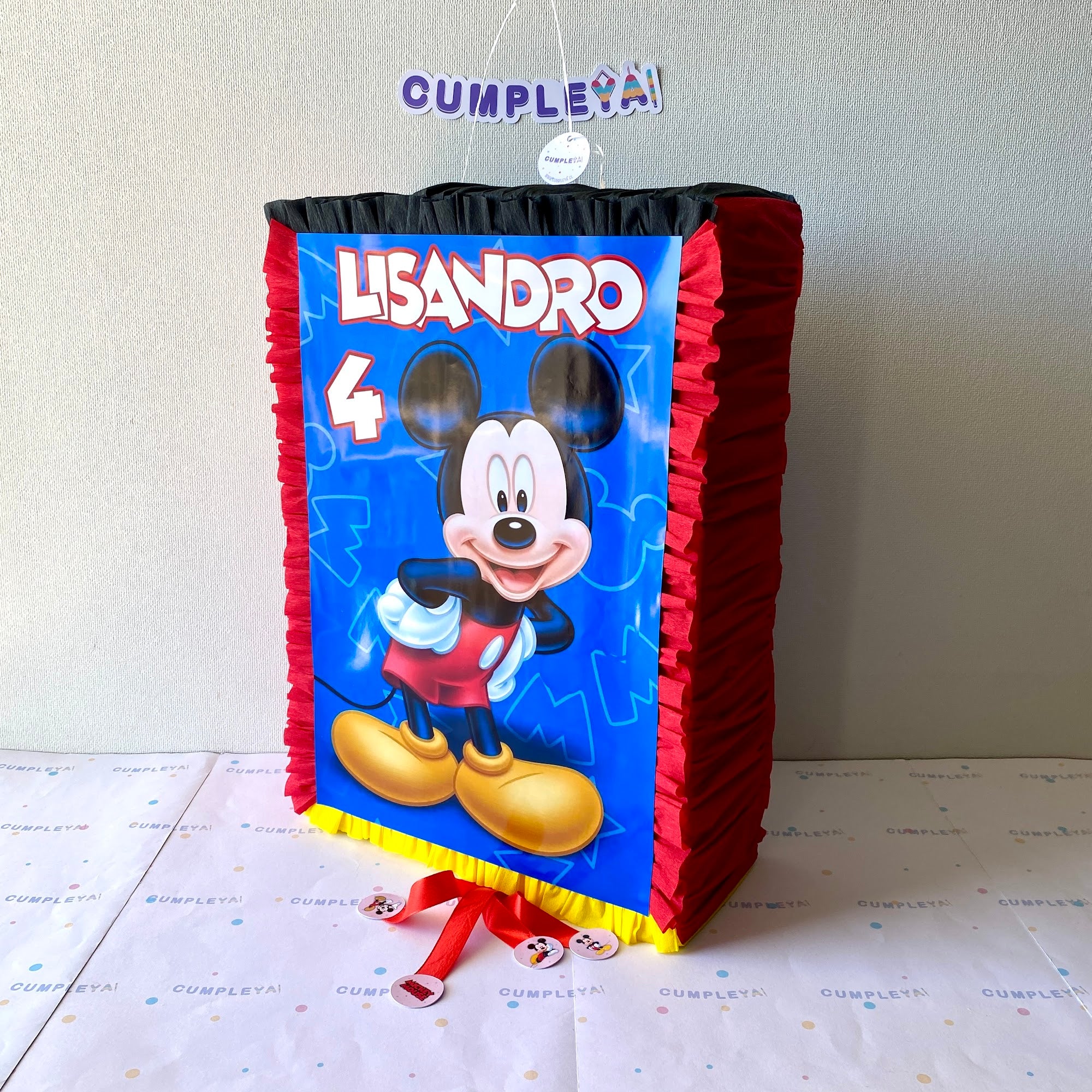 PIÑATA MICKEY RECTANGULAR EXPRÉS 50CM