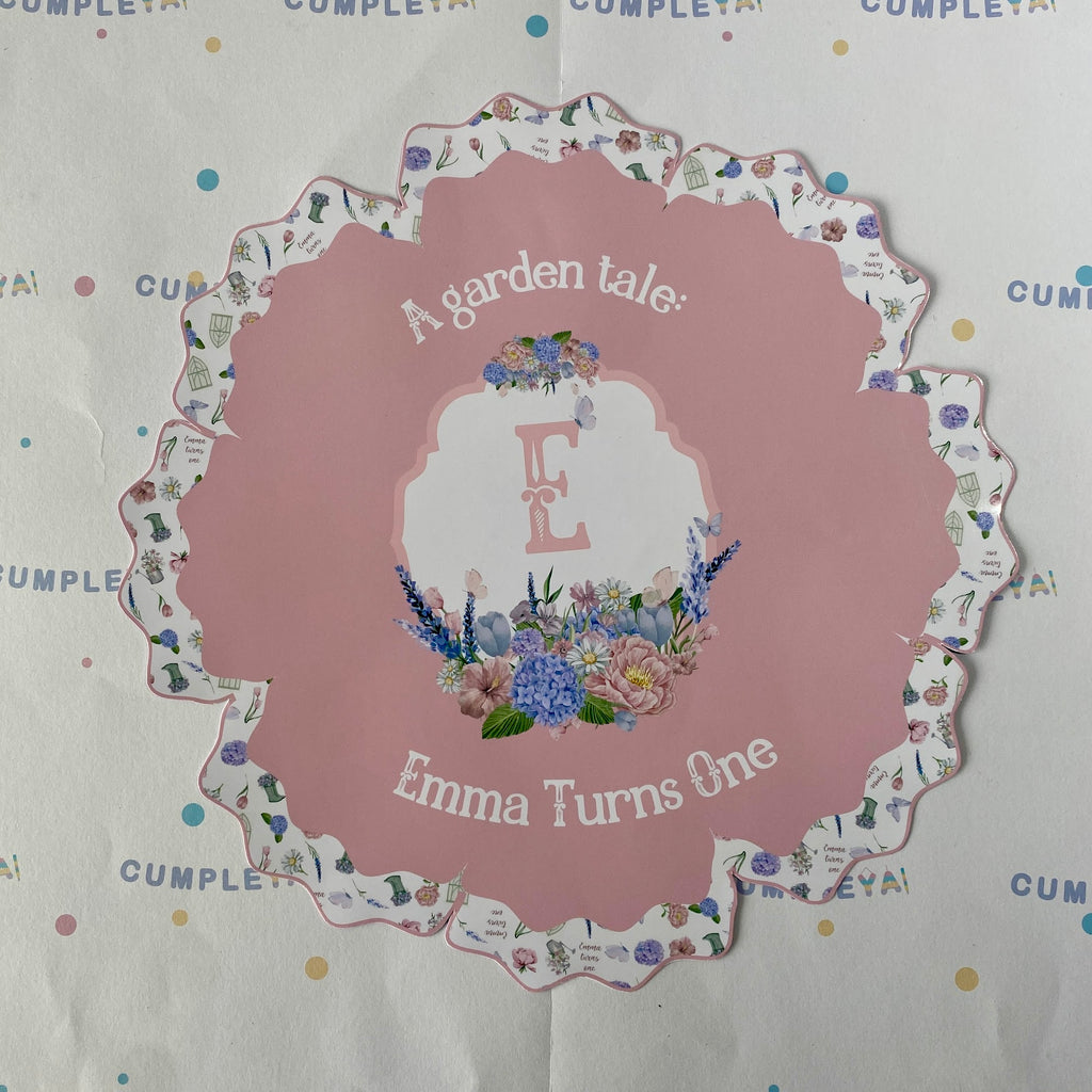 INDIVIDUALES FLOR PAPEL BRILLANTE 21X30CM TEMÁTICO