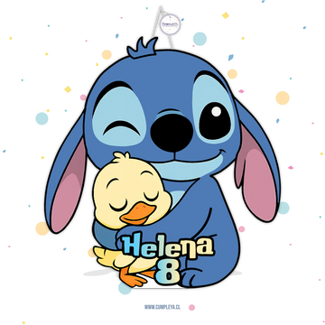PIÑATA 40 CM STITCH CON PATITO