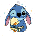 PIÑATA 40 CM STITCH CON PATITO