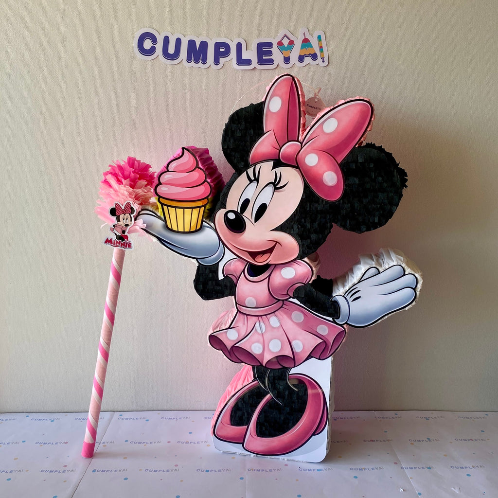 PIÑATA MINNIE CUPCAKE 60CM PREMIUM