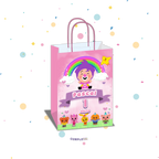 BOLSA SORPRESA 16 × 21 × 8 CM PLIM PLIM ROSADO Y SUS AMIGOS