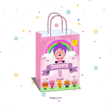 BOLSA SORPRESA PLIM PLIM ROSADO Y SUS AMIGOS