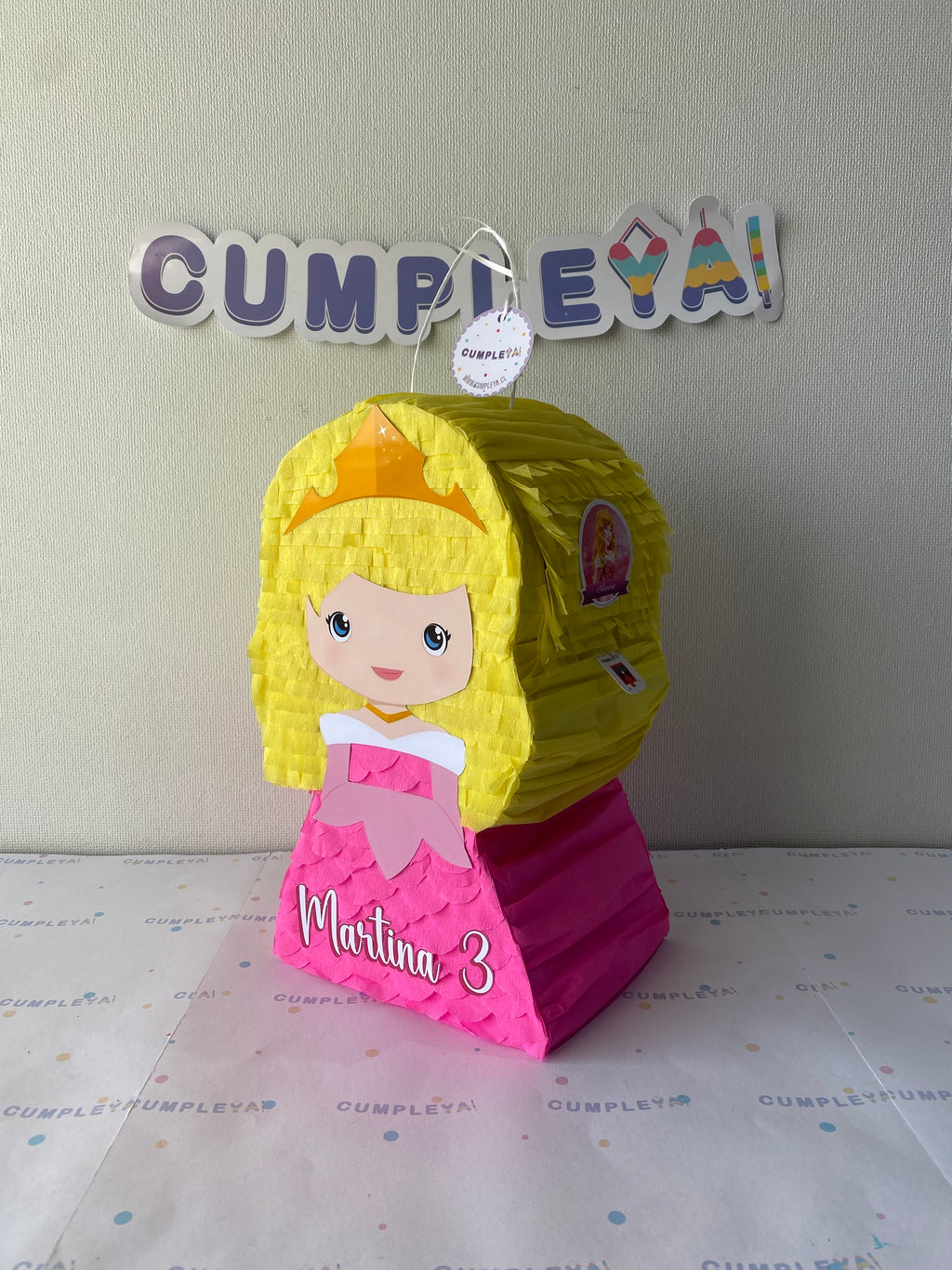 PIÑATA PRINCESA AURORA BEBE 40CM PREMIUM