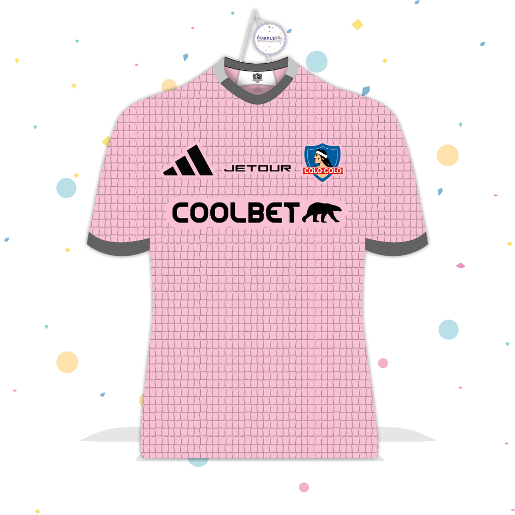 PIÑATA CAMISETA DE COLO COLO ROSADA 60CM PREMIUM