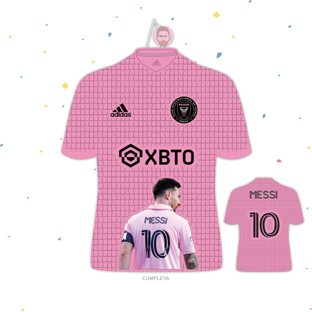 PIÑATA CAMISA INTER MIAMI 60CM PREMIUM